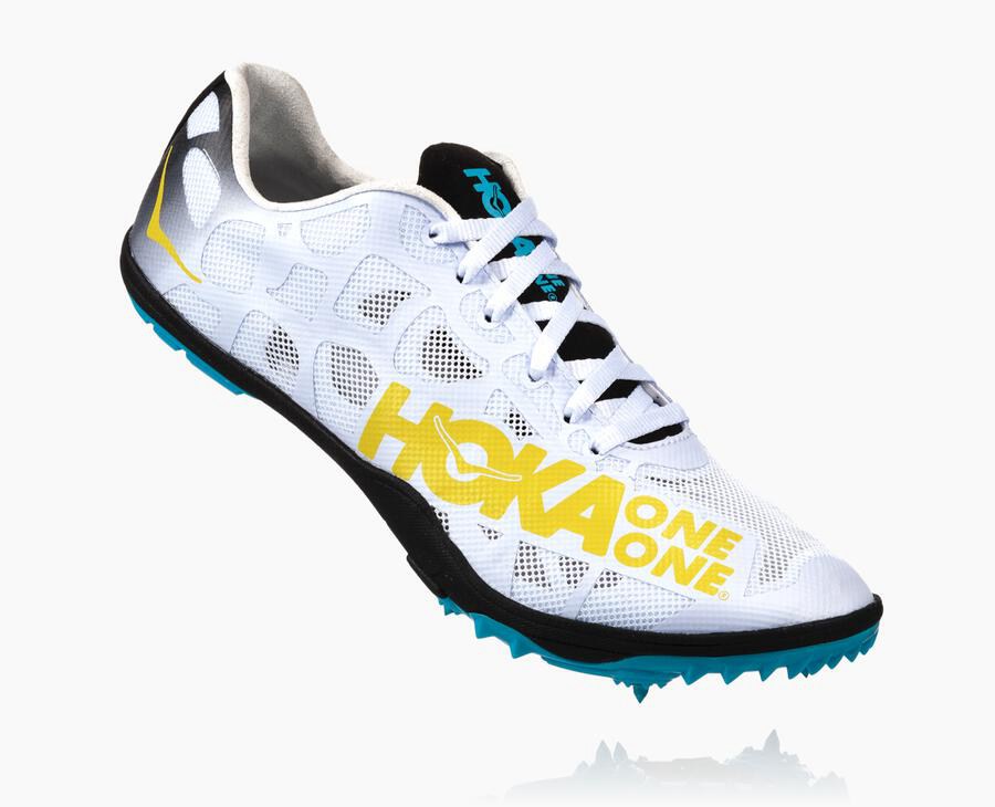 Hoka One One Çivili Koşu Ayakkabısı Erkek Beyaz - Rocket X - TO2675094